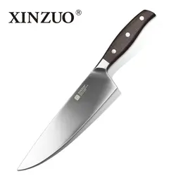 XINZUO 8 ''Professional шеф-повар нож германия стальной кухонный нож Кливер Овощной/дыня ножи Палисандр Ручка Мясник нож