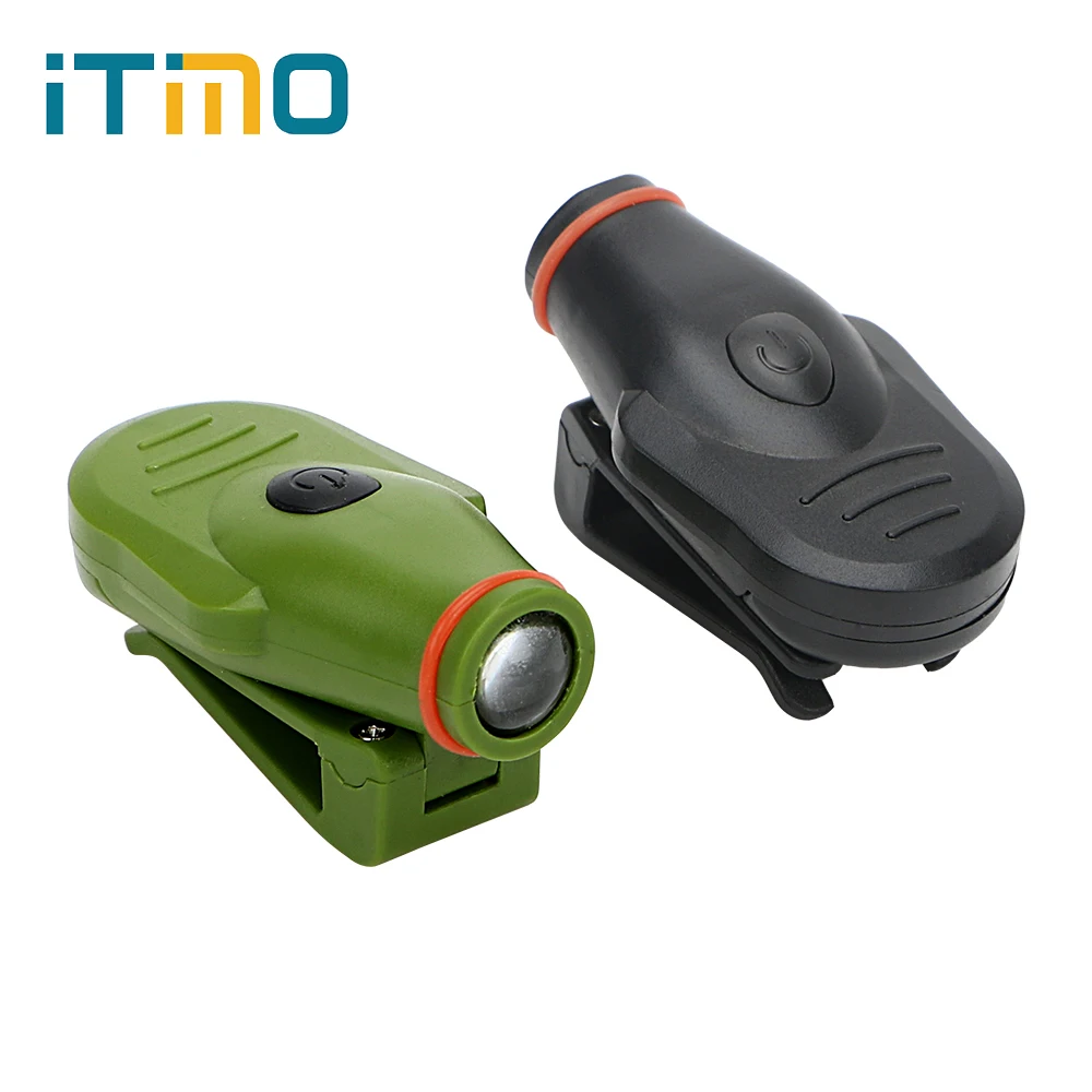 

Riding Headlight LED Headlamp Torch for Fishing Camping Hunting Cap Hat Head Lamp Light Flashlight iTimo With Battery Clip-on