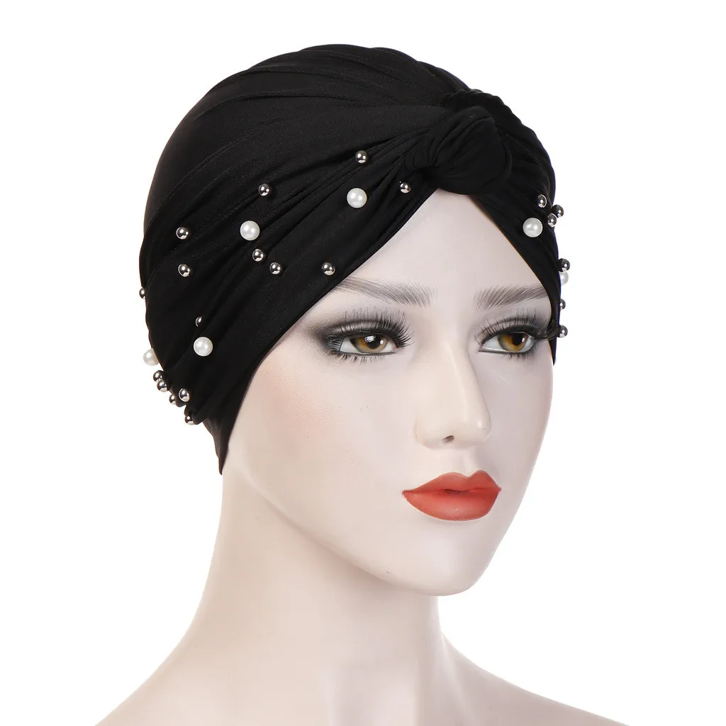 

Turban Hijab Caps Muslim Hijab Caps Musulman For Women Muslim Hijab Beading Inner Wrap Cap turbantes cabeza para las mujeres