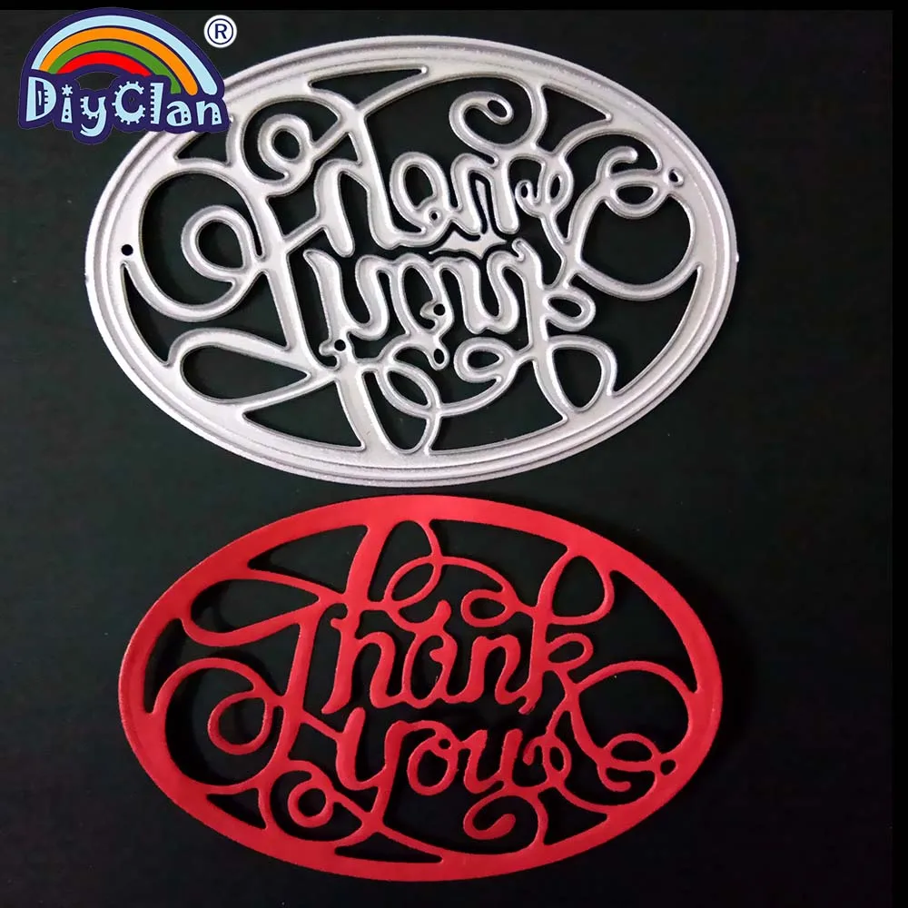 "Thank you" letter metal cutting dies for scrapbooking new 2018 die cut