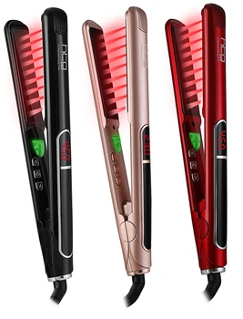 

HTG Professional Hair Straightener with lONIC + Infrared Hair Straightener Straightening iron +LCD Display Hair Flat Iron HT087
