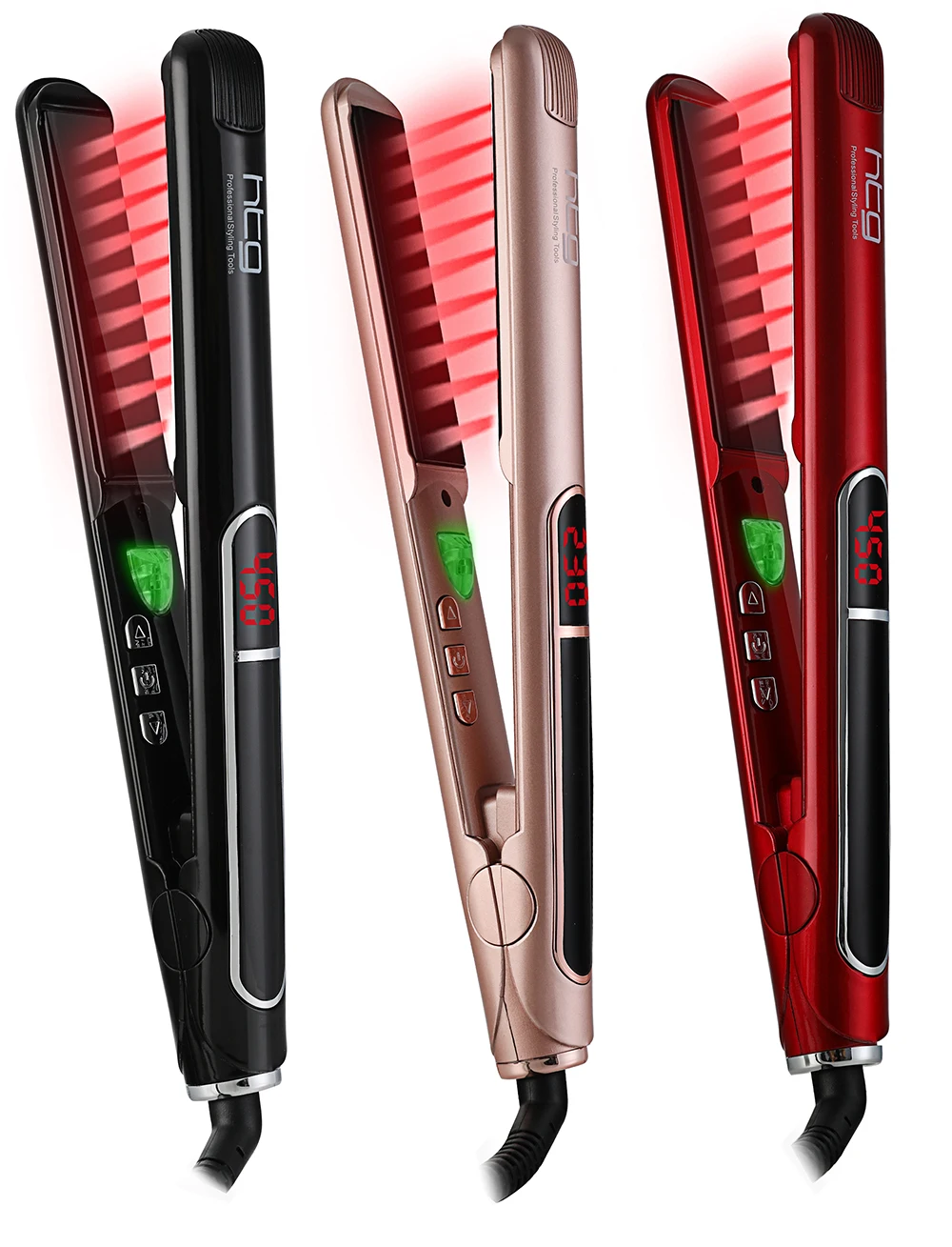 HTG Professional Hair Straightener with lONIC Infrared Hair Straightener Straightening iron ceramic iron Hair lcd HT087
