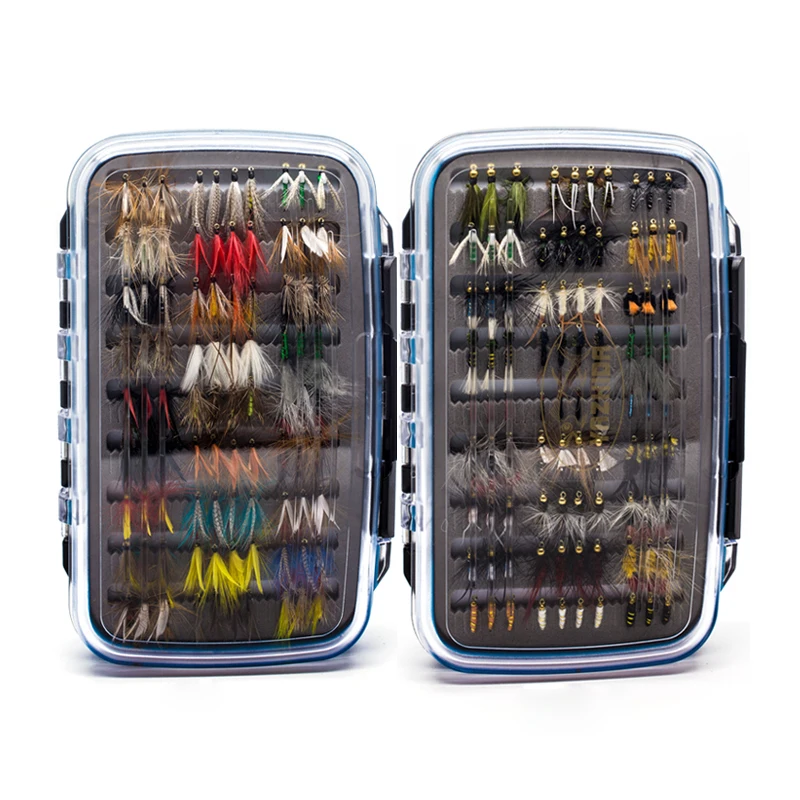 Prix pour 180 pcs Humide Sec Nymphe Pêche À la Mouche Mouches Ensemble Mouche Leurre Kit main attachée Mouches pour La Truite Brochet l'ombre Prix pour 180 pcs Humide Sec Nymphe Pêche À la Mouche Mouches Ensemble Mouche Leurre Kit main attachée Mouches pour La Truite Brochet l'ombre