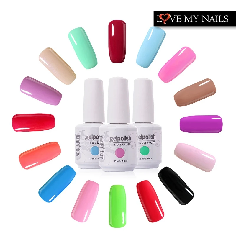

Newest Arte Clavo Any 1 Color UV Color Gel Soak Off UV Led Nail Gel Polish Primer Gel UV Lacquer Nail Polish