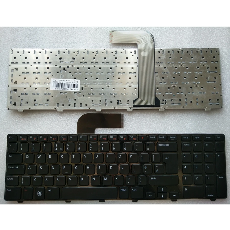 

Black New English Replace laptop keyboard For DELL 17R N7110 XPS 17 L701X L702X 5720 7720 For Vostro3750 UK