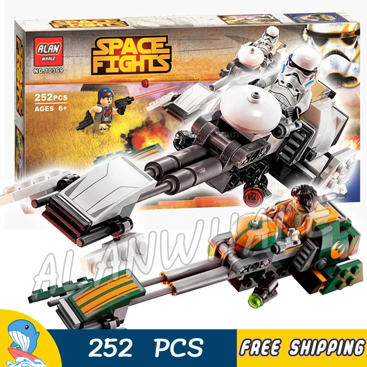 

252pcs Space Wars Ezra's Speeder Bike 10369 Figure Building Blocks Assemble Movie Soldiers Children Toys Compatible With LegoING