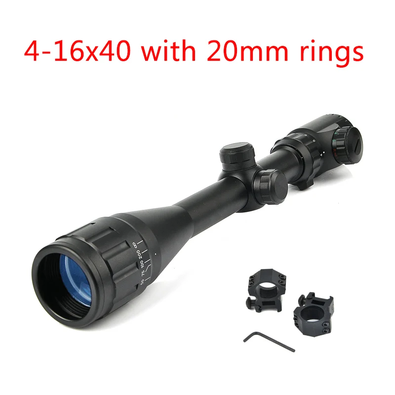 Bestsight 3-9x40 охотничьи прицелы 4-16x40 оптика винтовки прицелы 6-24x50 тактический прицел страйкбол воздушные пистолеты снайперская винтовка прицел - Цвет: 4-16X40-20