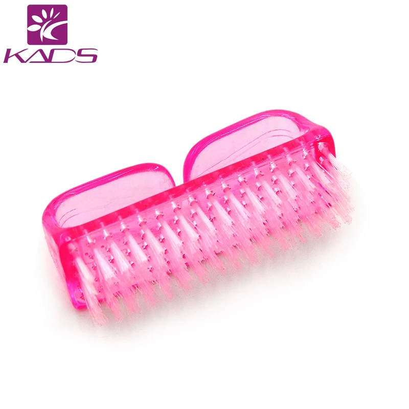 

KADS Plastic Rectangle Nail Dust Brush 2 Color Pink or Blue Manicure Tool Easy to Clean Dust Brush For Nail Art