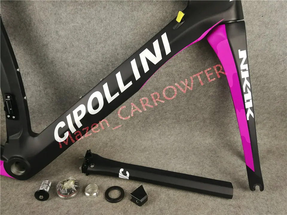 Дизайн для женщин T1000 3 K/1 K Розовый Камуфляж дорожный велосипед Cipollini NK1K карбоновая рама с BB68/BB30 матовая/глянцевая для выбора