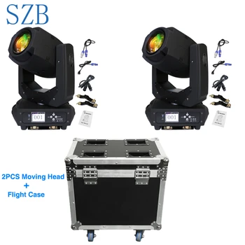 

SZB Flight Case 2in1 2pcs 200W LED Moving Head Light Spot Light for Stage Theater Disco Nightclub Party/SZB-MH200A