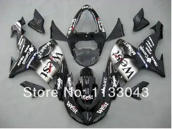 

WEST black white Fairing kits FOR KAWASAKI NINJA ZX10R 06-07 ZX 10R 06 07 ZX-10R 06-07 10 R ZX 10R 2006 2007 ABS fairings+7gfits