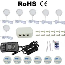 3/4/6/8 шт. светодиодный свет под кабинет Кухня огни 12В 2Вт лампы дневного света с выключателем лампа для платяного шкафа витрина лампы для украшения