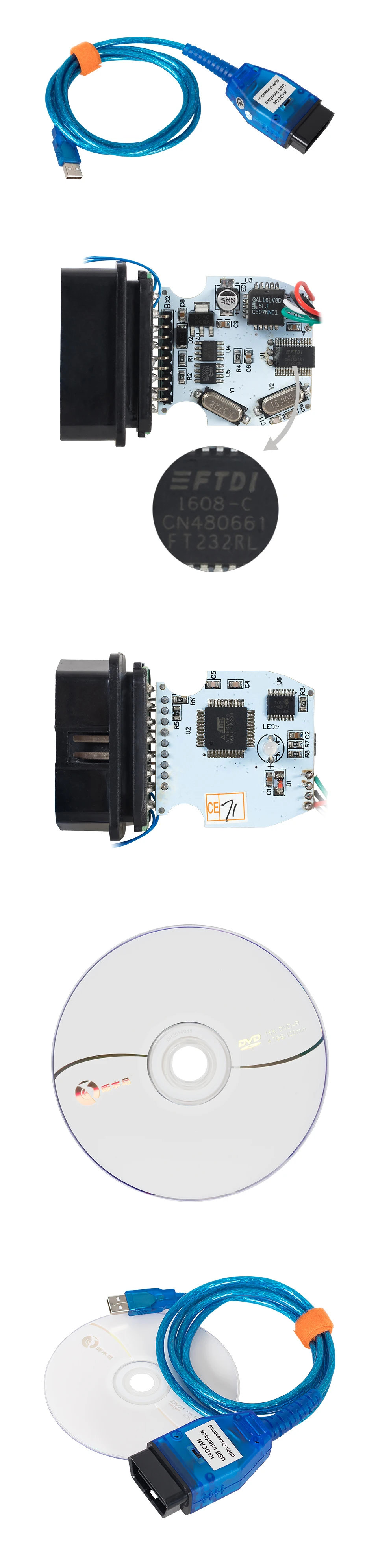 INPA K+ CAN автомобильный диагностический инструмент для BMW FTDI FT232RL USB OBD2 Интерфейс Авто сканер INPA Ediabas для BMW с 20pin разъемом