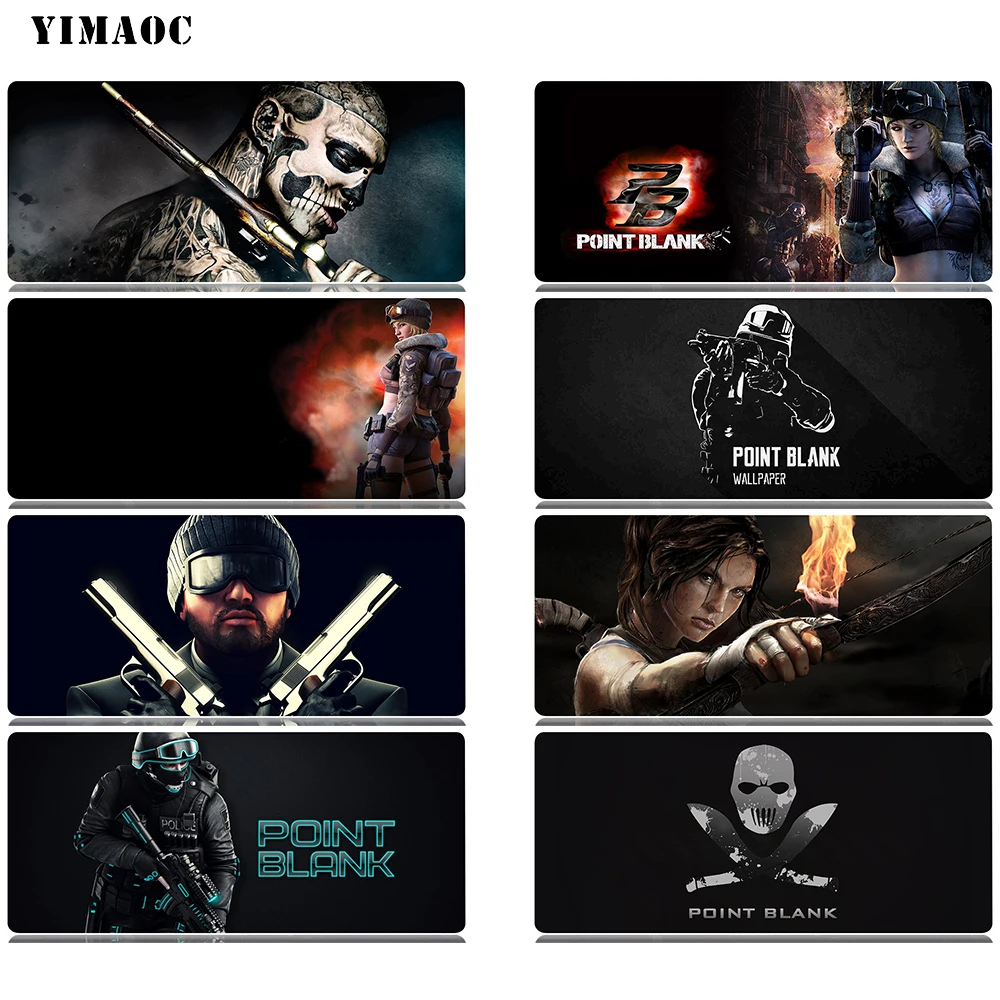 

YIMAOC Point Blank Mouse Pad 30x80 cm Computer Mousepad Anti-slip Natural Rubber Gaming Mouse Mat