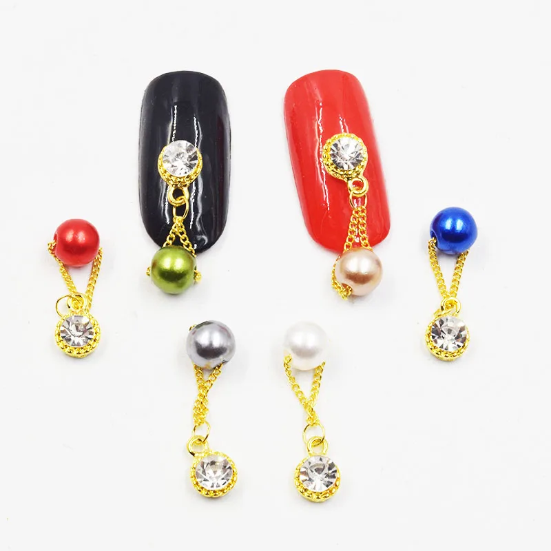 

10psc New Color glitter rhinestones 3D Nail Art Decorations,Alloy Nail Charms,Nails Rhinestones Nail Supplies #748-743