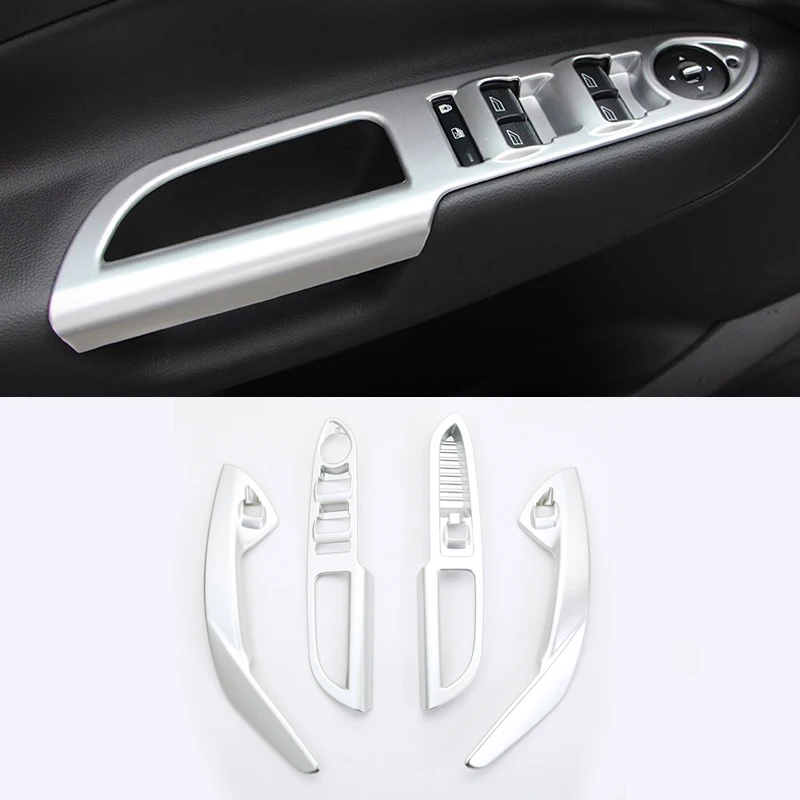 Automobile styling Interior Door Armrest Window Lift Cover Trim 4pcs