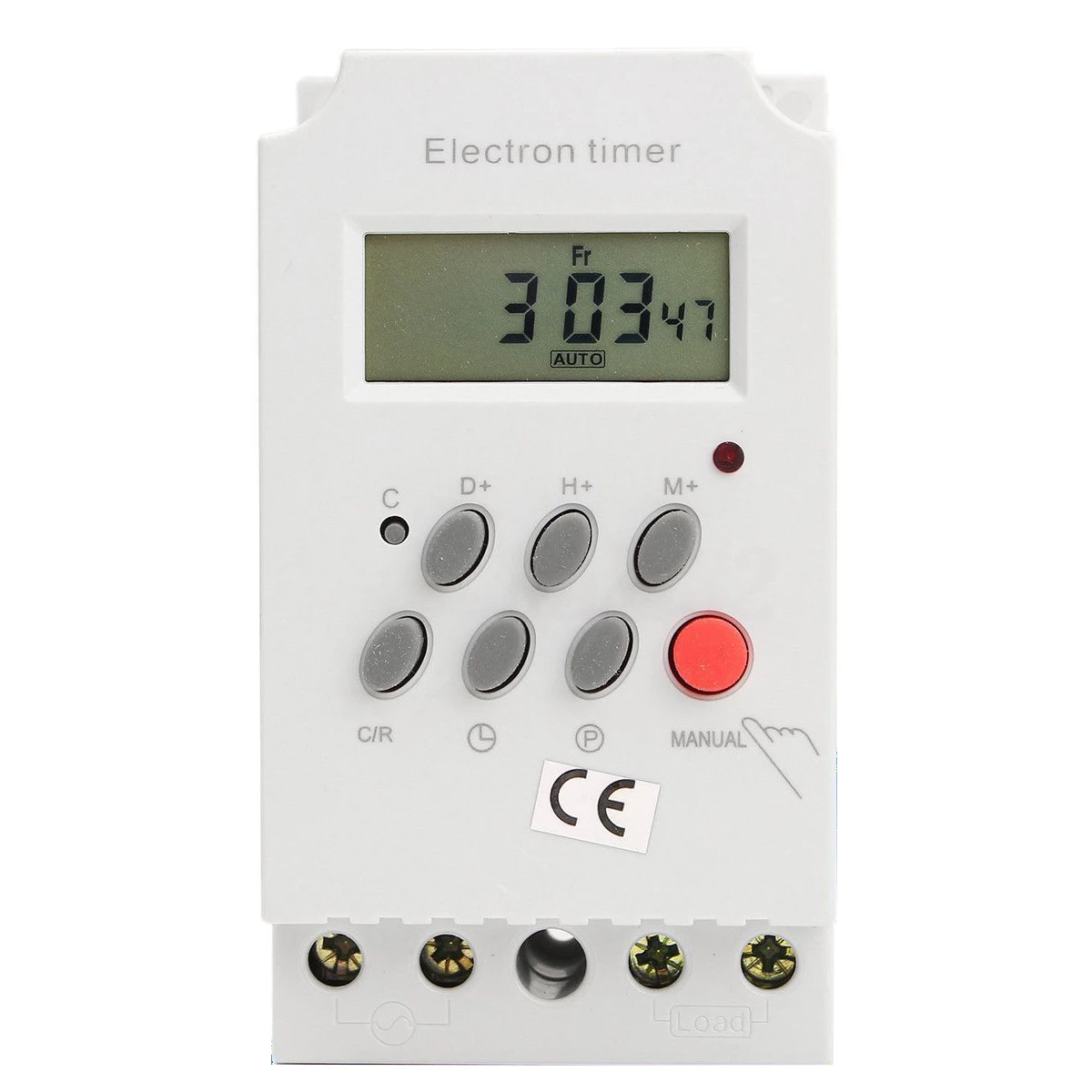

AC 220V 25A KG316T-II Electronic Timer Switch LCD Display Din Rail Digital Programmable Switch For Household Use