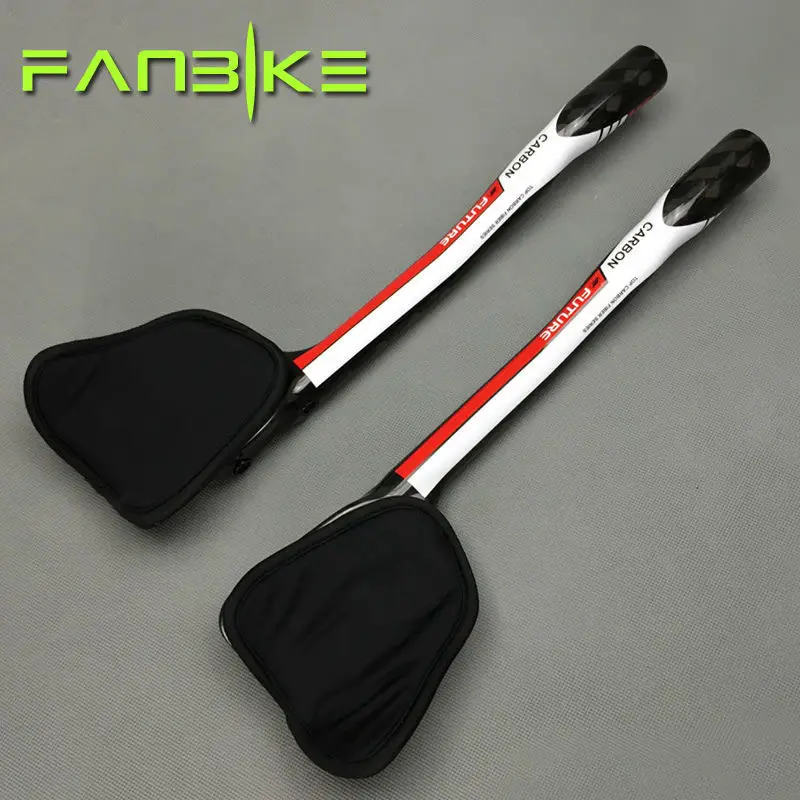 

FUTURE brand from taiwan full carbon fiber rest bar /tt handlebar road mtb bike handlebar red color 12k finish one pair