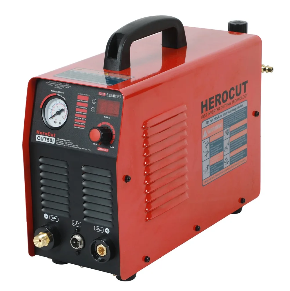 Плазменный резак IGBT воздуха Plasma Cutter Cut50 220 V 50 Ампер 14 мм чистый срез - изображение