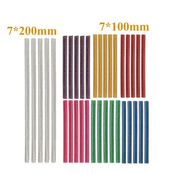 

DIY 5pcs 7x100mm 7x200mm High Viscosity Hot Melt Glue Sticks For Electric Glue Gun Car Audio Craft Repair General Purpose Adhesi