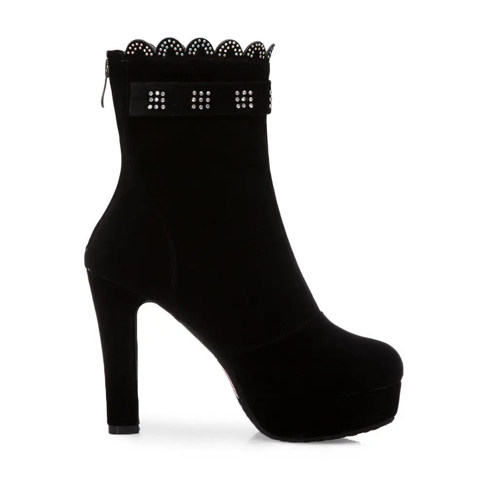 alti alla piattaforma Rosso 43 Doratasia Offerta Sexy Donna forti speciale 2018 Tacchi Fashion 34 New Nero Up Stivaletti Zip Scarpe Taglie Donna wqaOp71xq