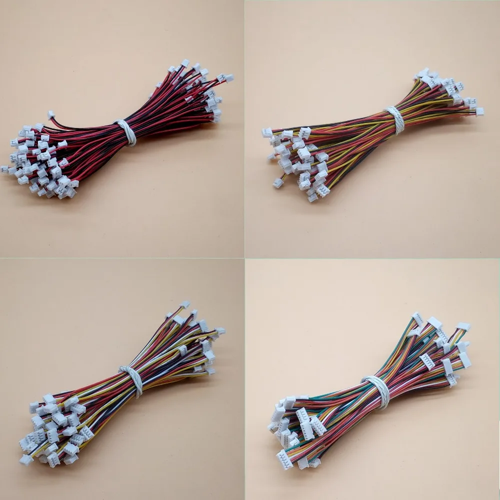 50Pcs JST 1.25MM 2P/3P/4P/5P/6P/7P/8P/10 Pin Female Double Connector