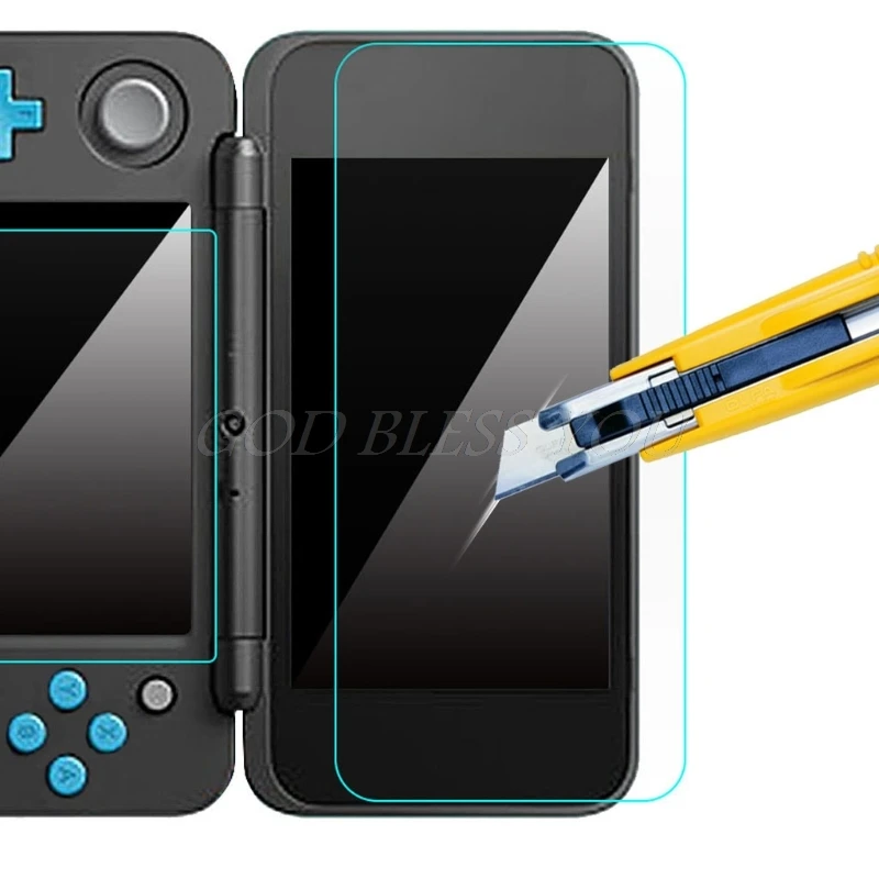 

1 set Tempered Glass LCD Screen Protector For Nintendo 2DS XL/LL 2DSXL/2DSLL Protective Film