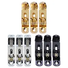 3 unids metal rodillo trémolo puente Sillas de montar para Fender eléctrica Guitarras alta calidad Guitarras puente Accesorios y partes de guitarra nueva
