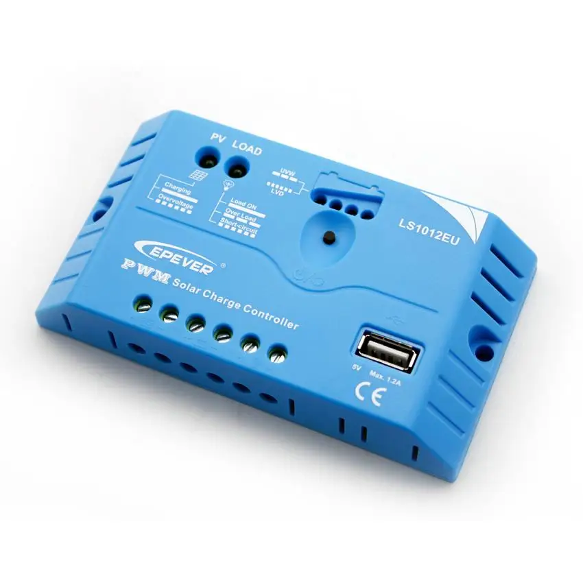 EPSOLAR LS1012EU 10 а 12 в EP EPEVER PWM LandStar регуляторы заряда солнечной батареи с 5 USB|solar charge