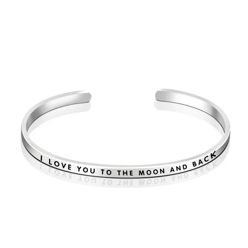 i love you to the moon and back bangle