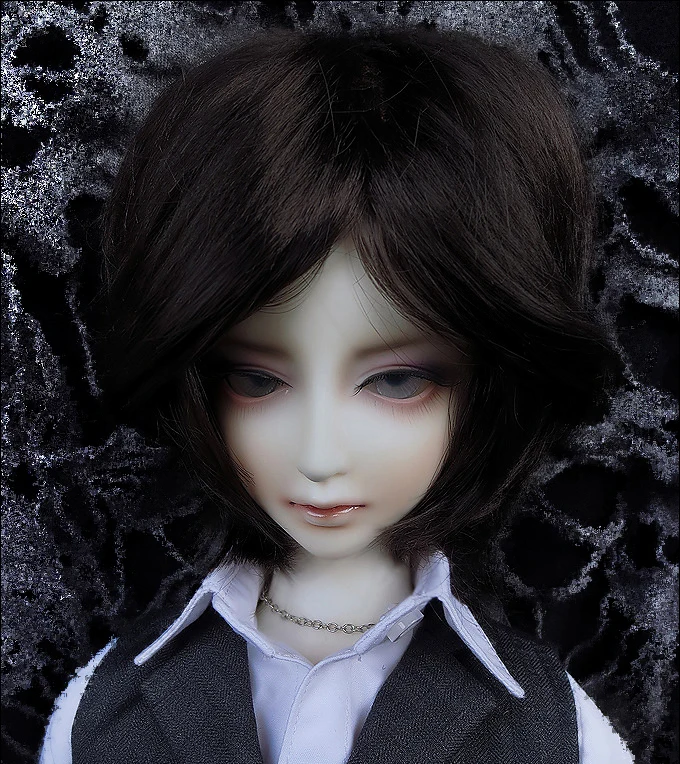 D01-P194 детская игрушка ручной работы 1/4 1/3 кукла аксессуары BJD/SD кукла парик мохер цена короткие волосы черный коричневый