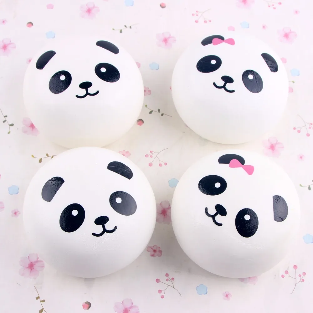 10 Cm Lucu Kartun Jumbo Gemuk Hitam Putih Panda Panda Empuk Roti