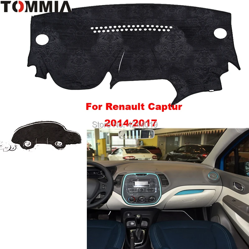 TOMMIA автомобильный коврик для приборной панели антисолнцезащитный подходит Renault