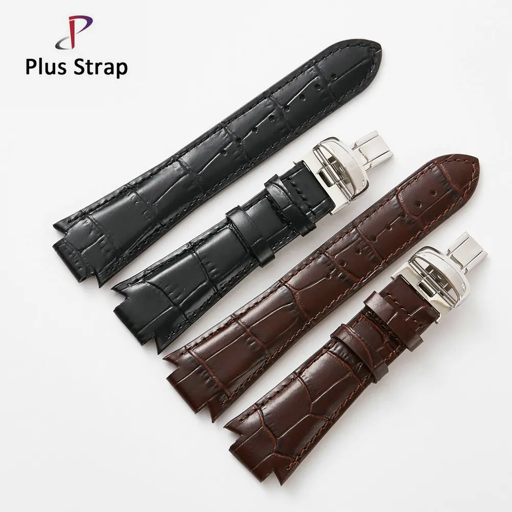 Classic Genuine Leather Watchband Watch Strap for Tissot T60 Watches Replacement Wristband Women 