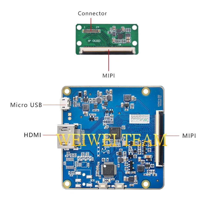 Гибкий oled-дисплей 6 дюймов 2160x1080 Amoled экран гибкие панели с MIPI HDMI плата контроллера 18:9 для DIY проекта