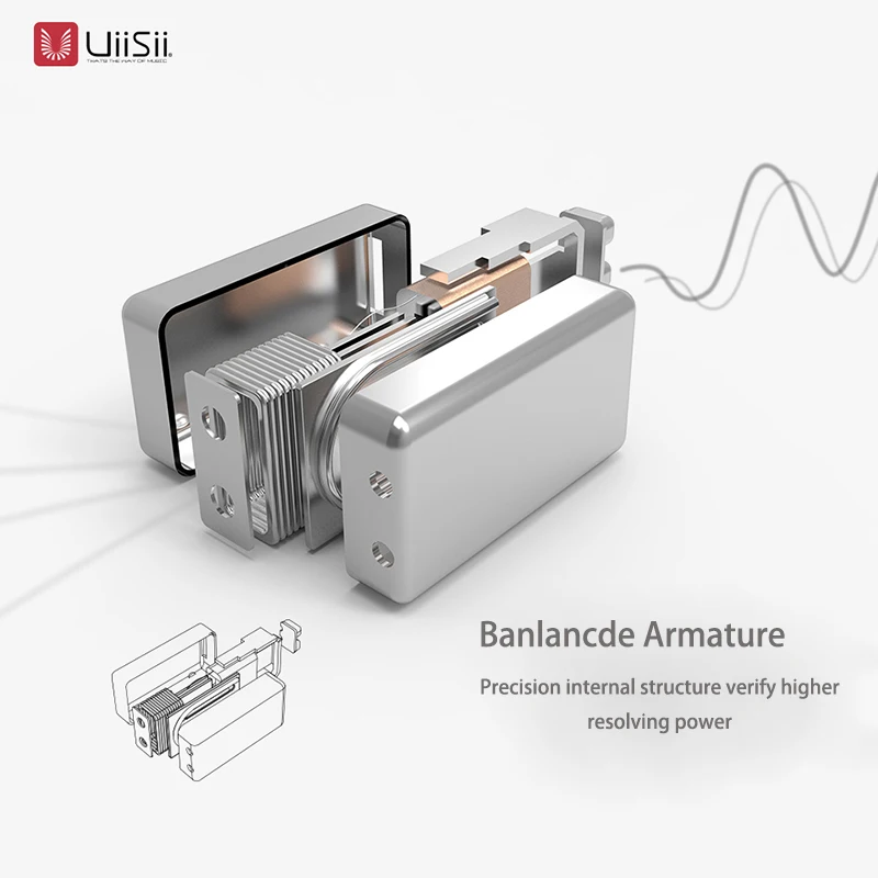 UIISII BA-T8S 2DD+ 1BA 6 дисков гибридная технология Наушники Hi-Fi шумоизоляция стерео с микрофоном Монитор гарнитура оригинальная коробка