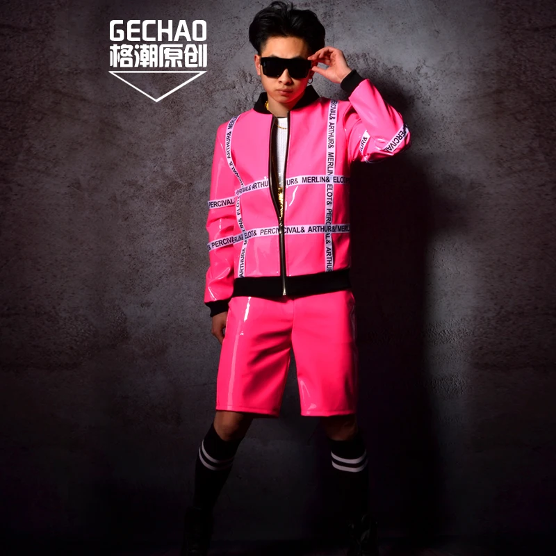 M-6 XL! для ночного клуба мужской певец DJ большое имя звезда красная роза