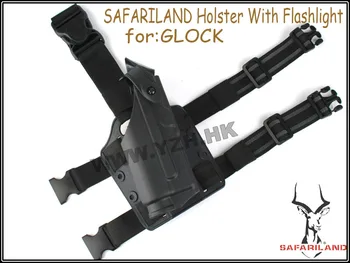 

EMERSON Tactical DropLeg Holster for Glock Airsoft (Deluxe version)with flashlight gun Party Supplies free shipping