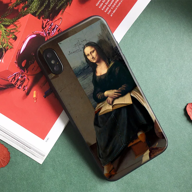 

Real Original Mona lisa TPU Soft Silicone Phone Case Cover Shell For Apple iPhone 5 5s Se 6 6s 7 8 Plus X XR XS MAX