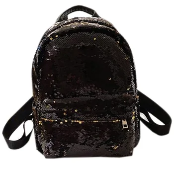 

FGGS-Colorful Sequins Backpack Student Backpack Korean Version of the Wild Fashion Street Trend Travel Backpack