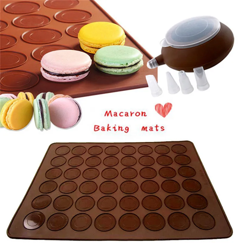 

YIBO Baking Tools Package Macaron Mould Set Large Silicone Pad + Decorator Silicon Mold Cake Decorating Tools Kitchenaid