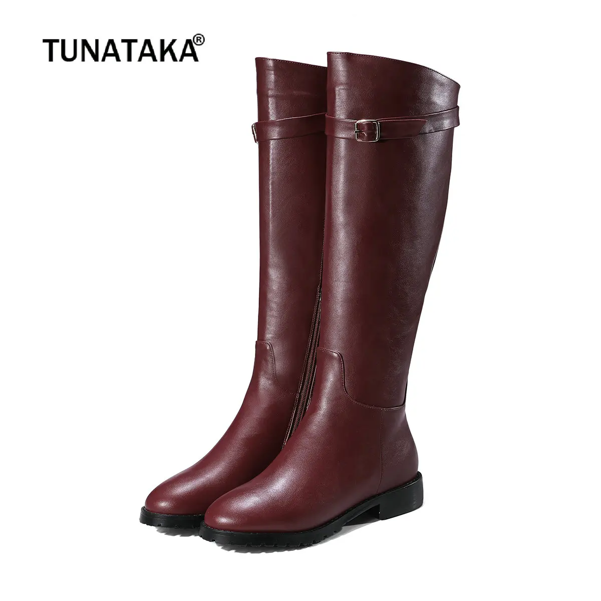womens knee high flat heel boots
