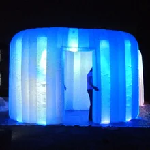Красивые надувные украшения освещения надувной круглый дом для замерки, свадьбы, вечерние, события, выставки, выставки