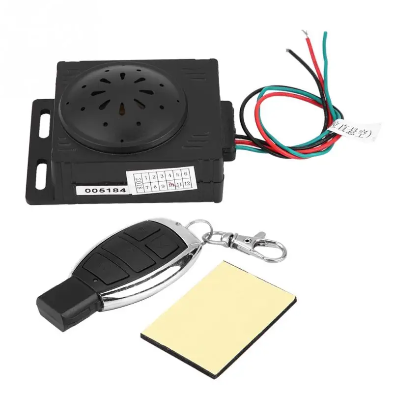 Motorcycle Anti-theft Security Alarm System with Remote Control 9-16V Universal Scooter Motorbike Accessories