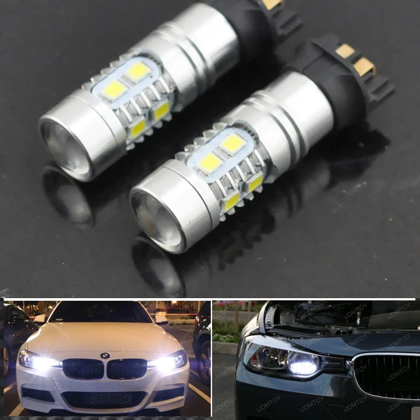 

2pcs LED Daytime Running Light / Driving Daytime Running Day Fog Lamp No Error for F30 316 320 316i 320i (Non Angel Eyes)