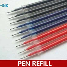 100 шт./лот, 0,5 мм, гелевая ручка, заправка, черный/красный/синий, три цвета на ваш выбор