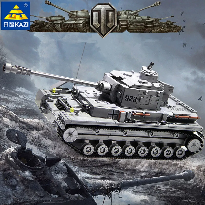 1193 штук военный большой Panzer Характеристическая вязкость полимера Танк модель