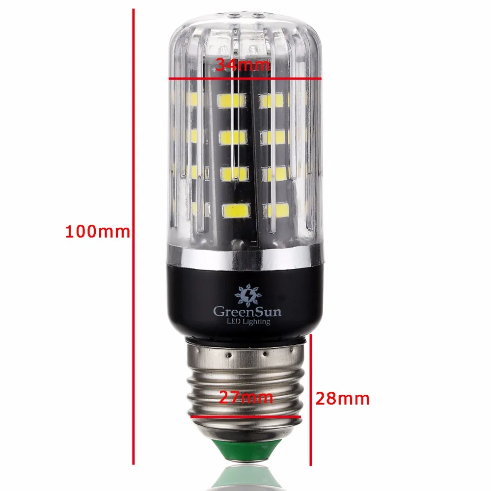 4 шт. полный ватт Смарт IC E27 5736 SMD СВЕТОДИОДНЫЙ кукурузный светильник 85 265 в 5 Вт