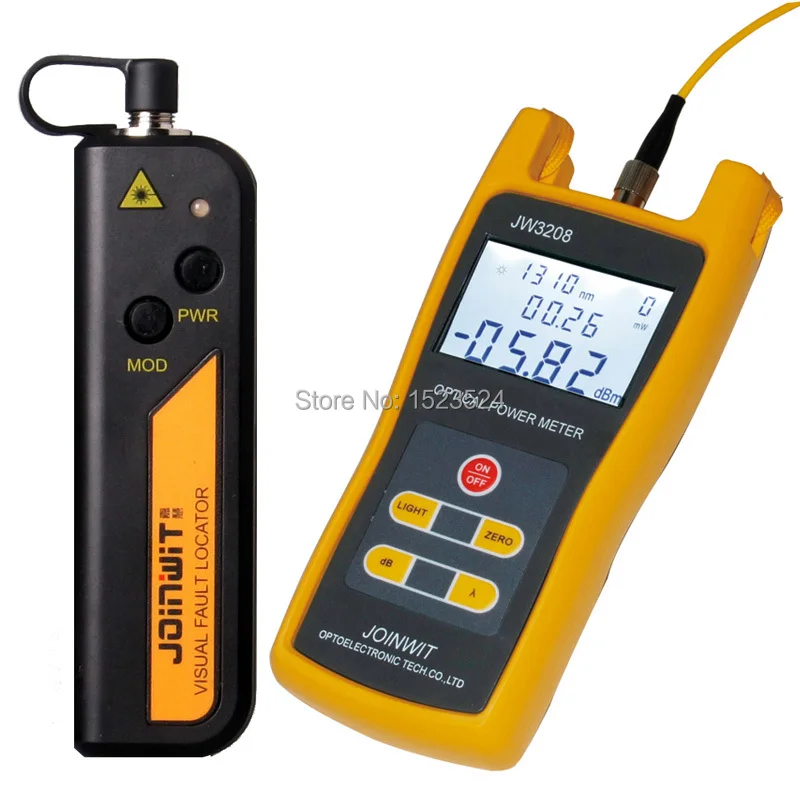 

Free Shipping JW3208A Handheld Optical Power Meter with JW3105N Visual Fault Locator 10mw