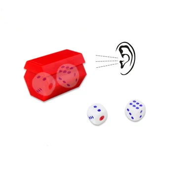 

Free shipping 2pcs Magic dice Speech dice magic toys classic toys magic tricks,color at random